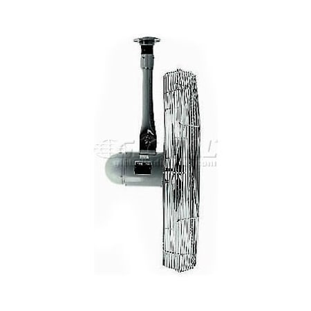 Tpi TPI 30" Industrial Ceiling Mount Fan, 2 Speed, 5400 CFM, 120V, 1/3 HP, Single Phase, Gray IHP30C